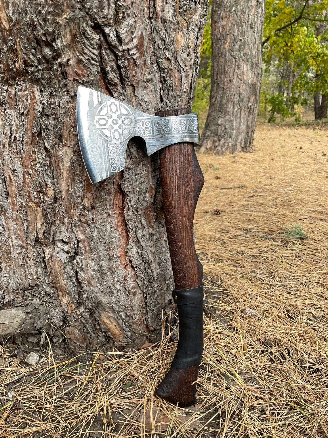 Viking Etching Carbon Steel Blade Axe