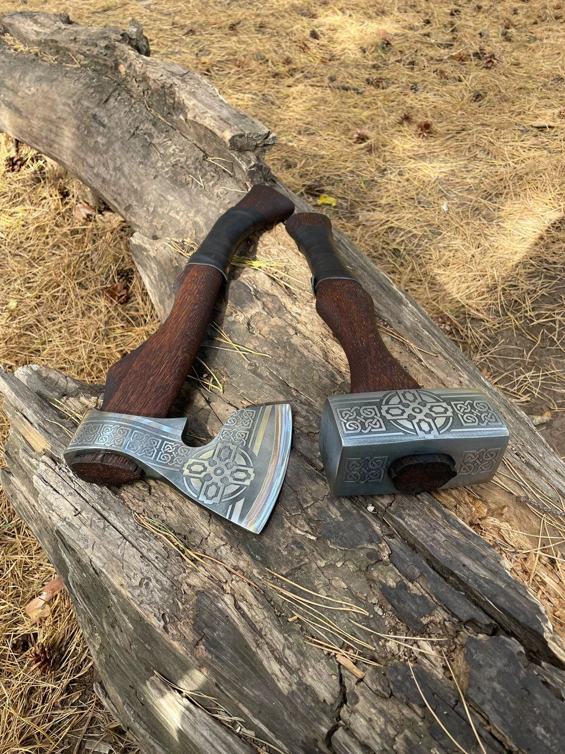Viking Etching Carbon Steel Blade Axe