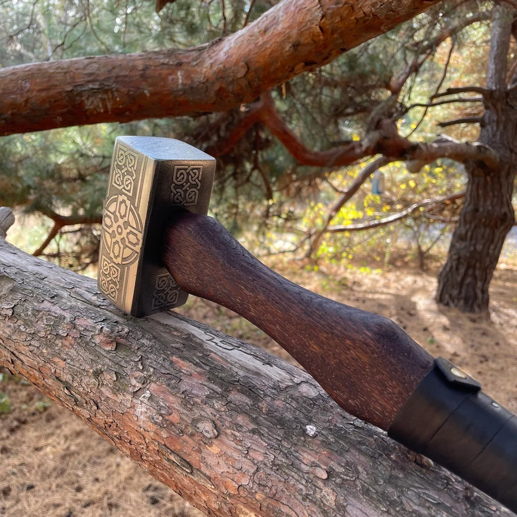 Viking Etching Carbon Steel Blade Axe