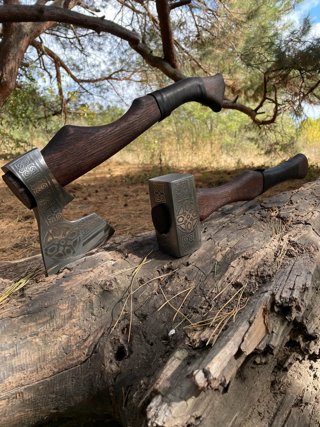 Viking Etching Carbon Steel Blade Axe