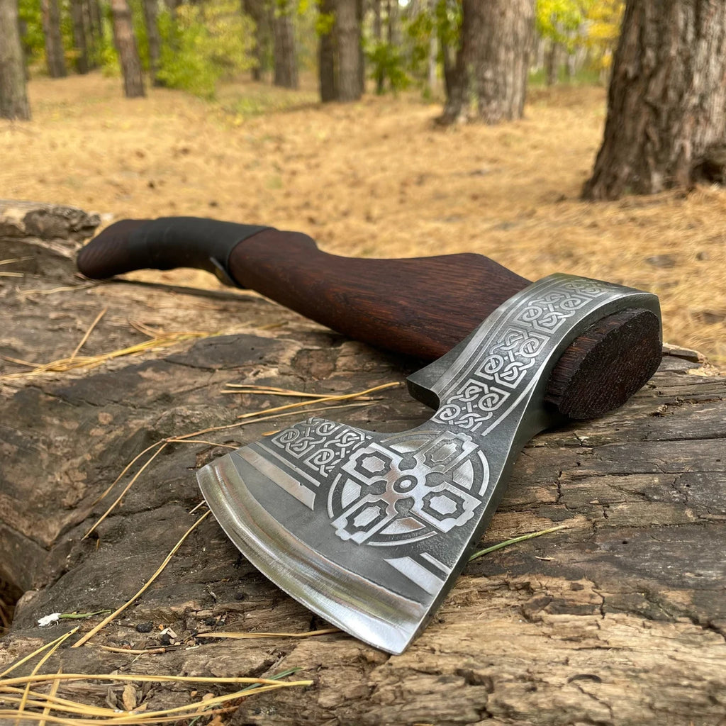 Viking Etching Carbon Steel Blade Axe