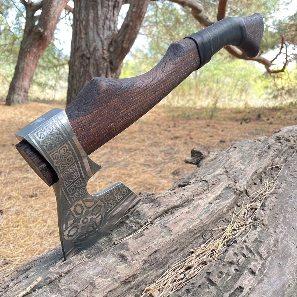 Viking Etching Carbon Steel Blade Axe